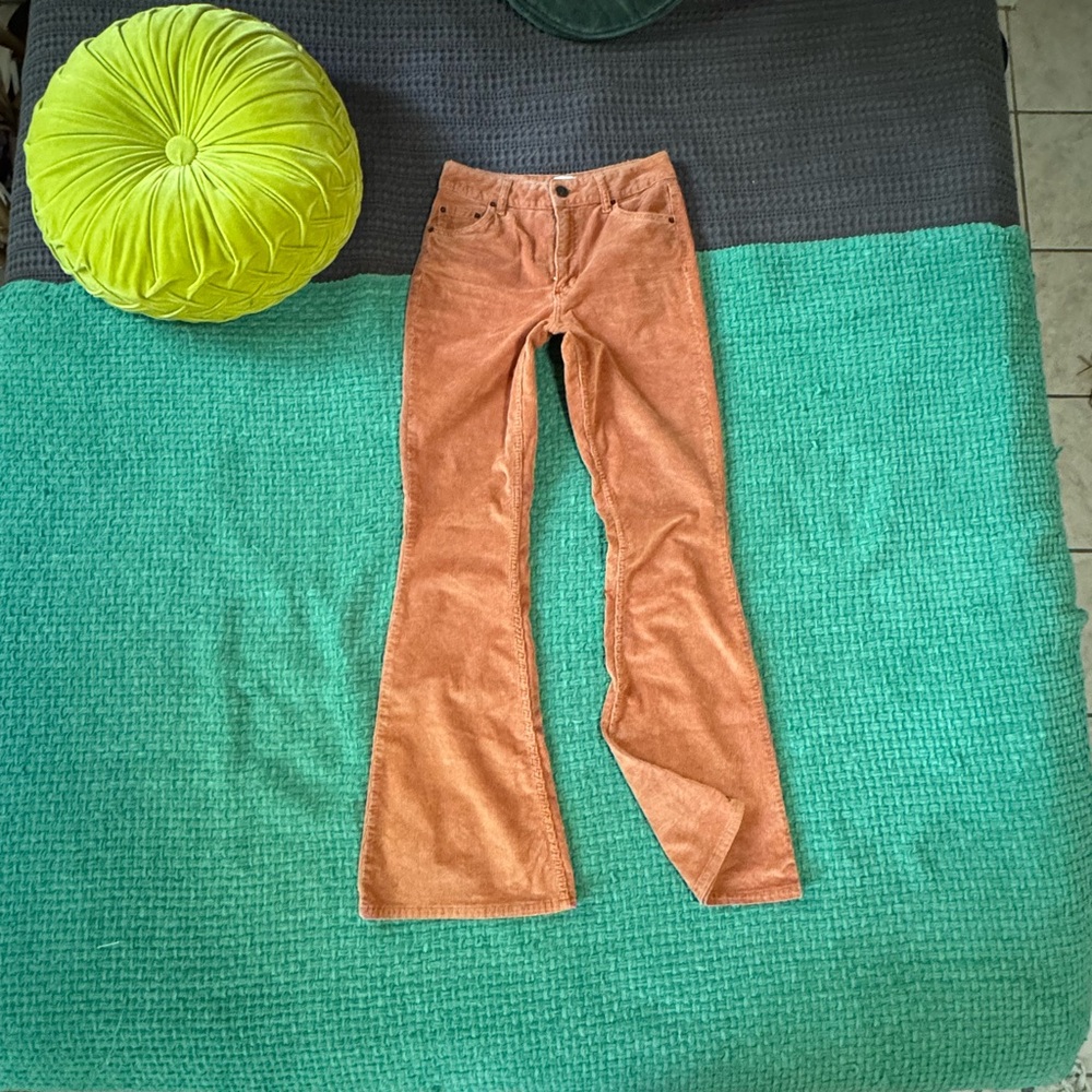 BDG Orange Corduroy Flare Pants